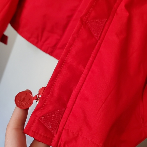 Adidas 80's Vintage Red 2PC Hooded Jacket & Joggers Tracksuit - Picture 7 of 16